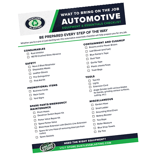 How to strip a car with Dustless Blasting Guide]